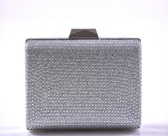 Елегантна абитуриентска чантa сребриста EOBUVKIBG