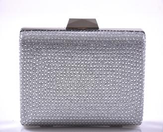 Елегантна абитуриентска чантa сребриста EOBUVKIBG