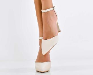 Дамски елегантни сандали бежови  EOBUVKIBG