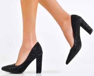 Дамски елегантни обувки черни ЕОBUVKIBG