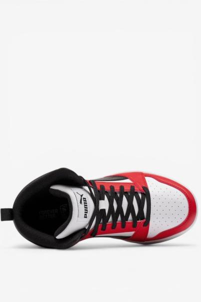 PUMA Rebound V6 Shoes White/Red