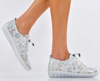 Дамски обувки  естествена кожа бели EOBUVKIBG