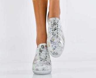 Дамски обувки  естествена кожа бели EOBUVKIBG