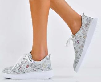 Дамски обувки  естествена кожа бели EOBUVKIBG