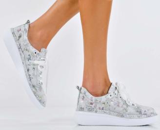 Дамски обувки  естествена кожа бели EOBUVKIBG