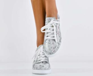 Дамски обувки  естествена кожа бели EOBUVKIBG