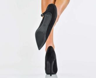 Дамски елегантни обувки черни ЕОBUVKIBG