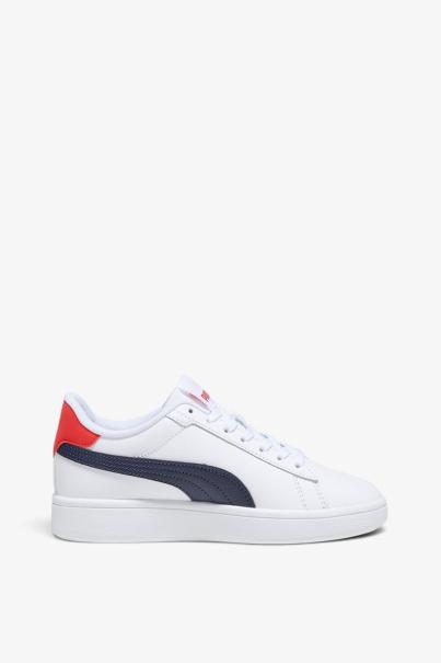 PUMA Smash 3.0 L Jr White/Navy