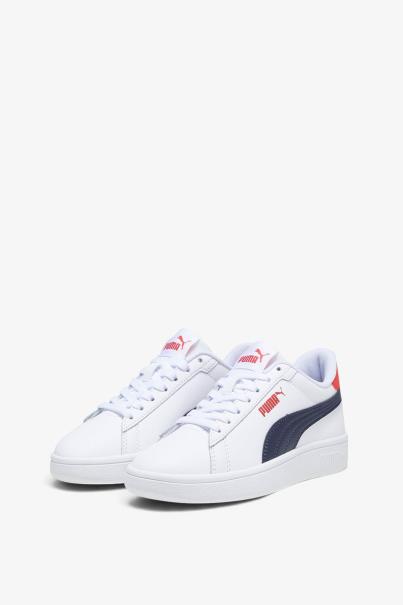 PUMA Smash 3.0 L Jr White/Navy