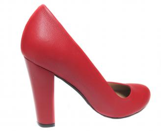 Дамски елегантни обувки червени EOBUVKIBG 3