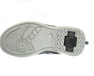 Маратонка с колелца Bulldozer еко кожа