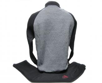 Мъжки спортен екип памук черен