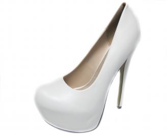 Дамски елегантни обувки  бели EOBUVKIBG