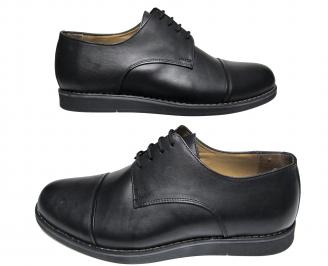 Мъжки обувки- Гигант  естествена кожа черни