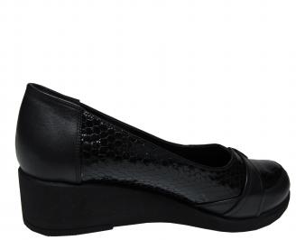 Дамски обувки -Гигант естествена кожа черни