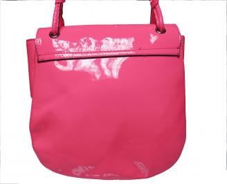 Дамска чанта еко кожа/лак розова