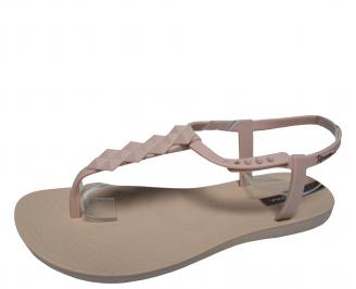 Дамски равни силиконови сандали Ipanema бежови