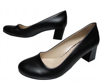 Дамски обувки-Гигант естествена кожа черни