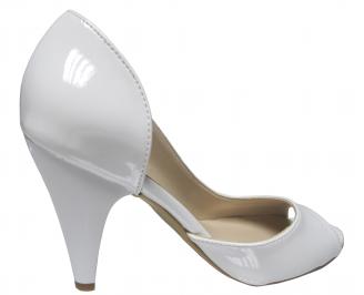 Дамски елегантни обувки  бели 3