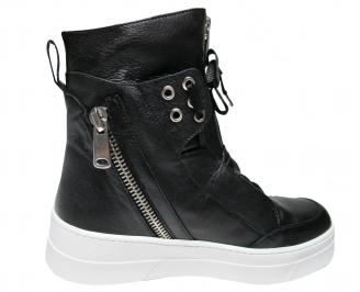 Мъжки спортни обувки естествена кожа черни