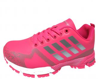 Дамски спортни обувки  еко кожа розови