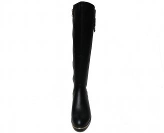 Дамски ежедневни ботуши еко кожа черни