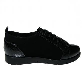 Дамски равни обувки еко кожа черни