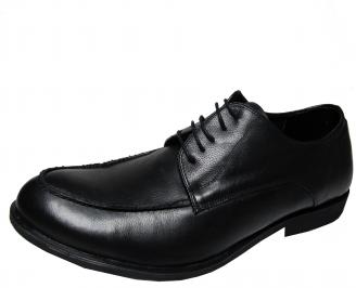 Мъжки  елегантни обувки -Гигант естествена кожа черни