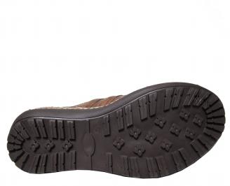 Мъжки обувки от естествена кожа кафяви