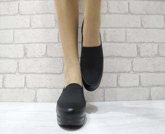 Дамски ежедневни обувки еко кожа черни