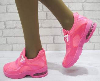 Дамски спортни обувки текстил розови
