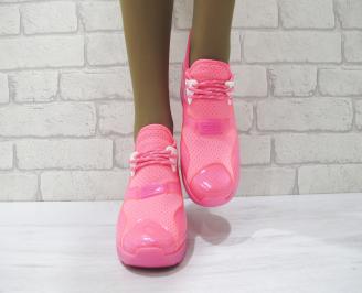 Дамски спортни обувки текстил розови