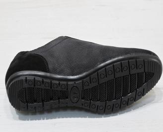 Мъжки спортни  обувки текстил черни