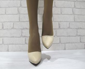 Дамски елегантни обувки  бежови