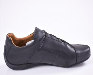 Мъжки обувки естествена кожа черни 3