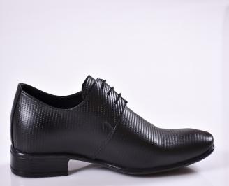 Мъжки обувки от естествена кожа официални черни