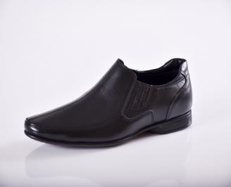 Мъжки официални мъжки обувки от естествена кожа черни