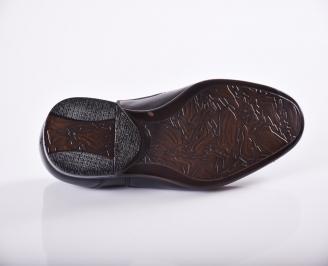 Мъжки официални мъжки обувки от естествена кожа черни