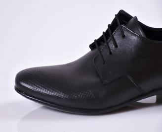 Мъжки обувки официални естествена кожа черни
