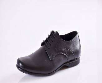 Мъжки официални обувки от естествена кожа  черни