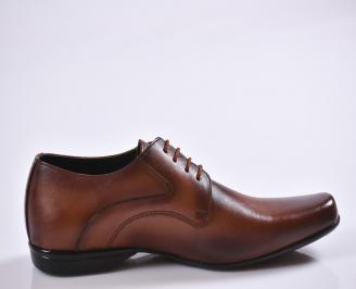 Мъжки обувки естествена кожа кафяви