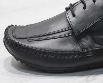 Ежедневни мъжки обувки естествена кожа черни