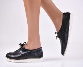 Дамски ежедневни обувки черни еко кожа EOBUVKIBG
