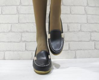 Дамски ежедневни обувки  черни естествена кожа