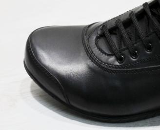 Mъжки спортни обувки естествена кожа черни