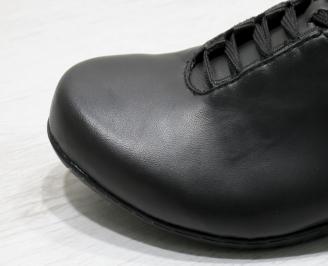 Мъжки спортни обувки естествена кожа черни
