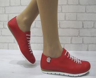 Дамски обувки Гигант  естествена кожа червени