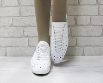 Дамски  обувки Гигант  бели естествена кожа