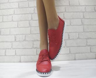 Дамски  обувки  червени еко кожа