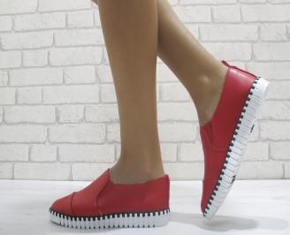 Дамски  обувки  червени еко кожа
